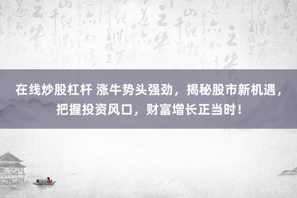 在线炒股杠杆 涨牛势头强劲，揭秘股市新机遇，把握投资风口，财富增长正当时！